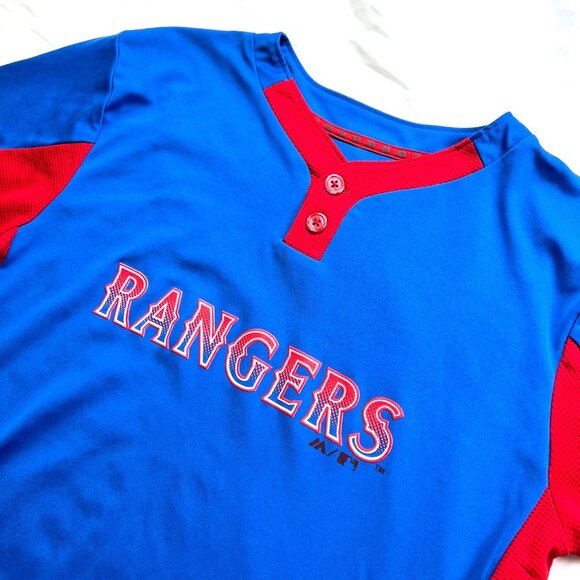 Majestic Other - Texas Rangers Youth XL Short Sleeve Baseball MLB Jersey Shirt Majestic Cool Base